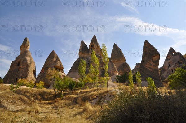 Cappadocia, village, landscape, Turkiye