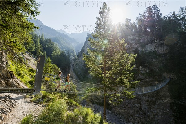 Leutaschklamm, Mittenwald, Werdenfelser Land, Upper Bavaria, Bavaria, Germany, Europe