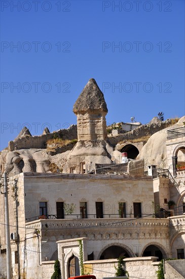 Goreme, Cappadocia, village, landscape, Turkiye