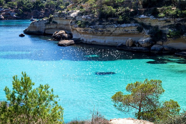 Playa El Mago, Cala de Portals Vells, Majorca, Balearic Islands, Spain, Europe