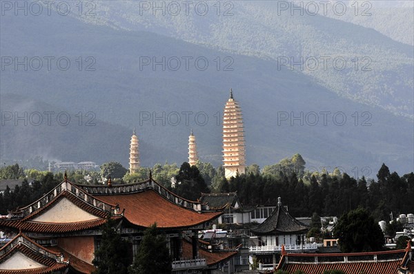 Dali, three pagoda, china