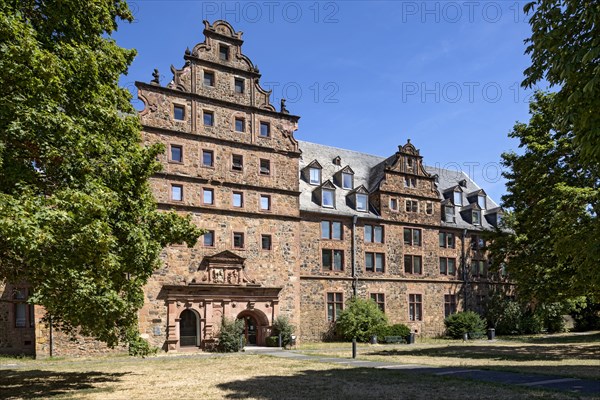 Armoury, facade, German Renaissance, Justus Liebig University JLU, old town, Giessen, Giessen, Hesse, Germany, Europe