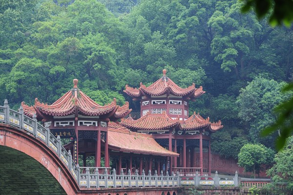 Leshan bridge detail, travel, sichuan, china