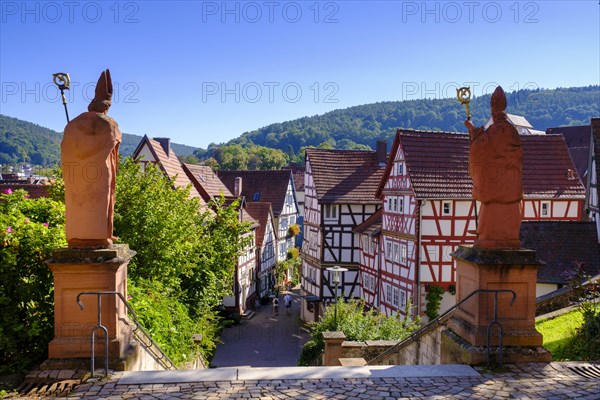 Kirchgasse, Bad Orb, Hesse, Germany, Europe