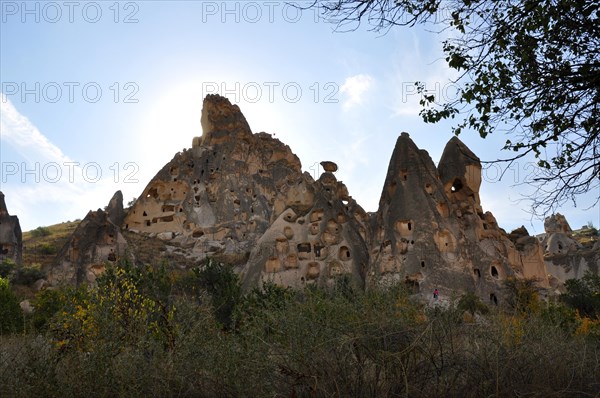 Cappadocia, village, landscape, Turkiye