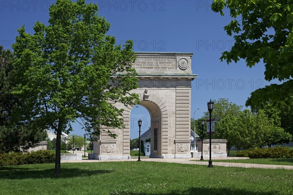 Architecture, Royal Military College Arch, Kingston, Province of Ontario, Canada, North America