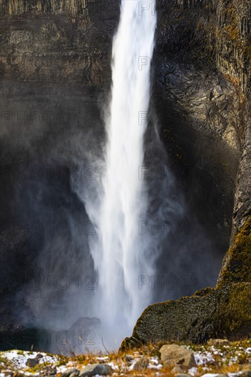 Foaming Halfoss waterfall, Sudurland, Iceland, Europe