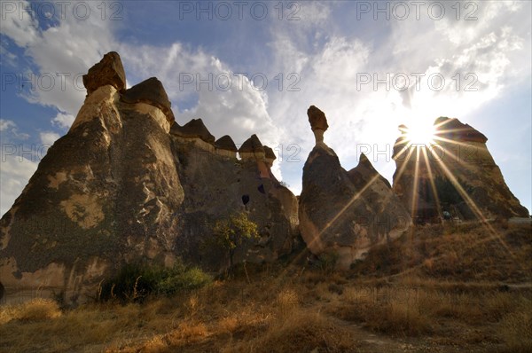 Cappadocia, village, landscape, Turkiye