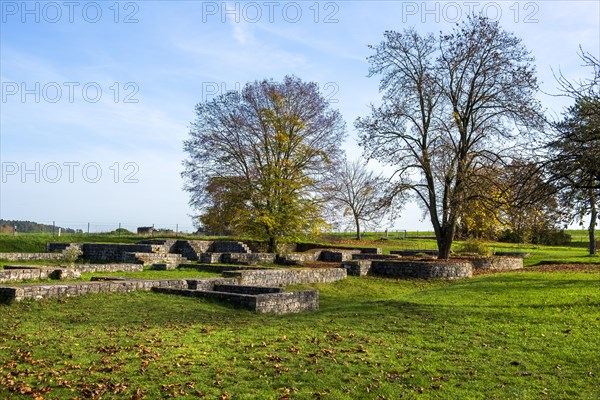 Roman fort Albusina, Eining, Neustadt, Lower Bavaria, Bavaria, Germany, Europe