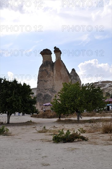 Cappadocia, village, landscape, Turkiye