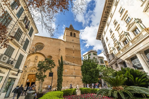 Palma de Mallorca, Spain, October 30 2023: photo of Iglesia de Santa Catalina, Spain, Europe