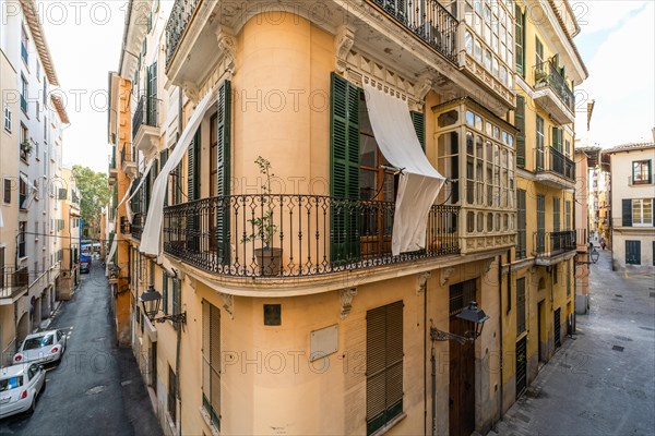Photo of charming architecture and streets in Palma de Mallorca, Spain, Europe