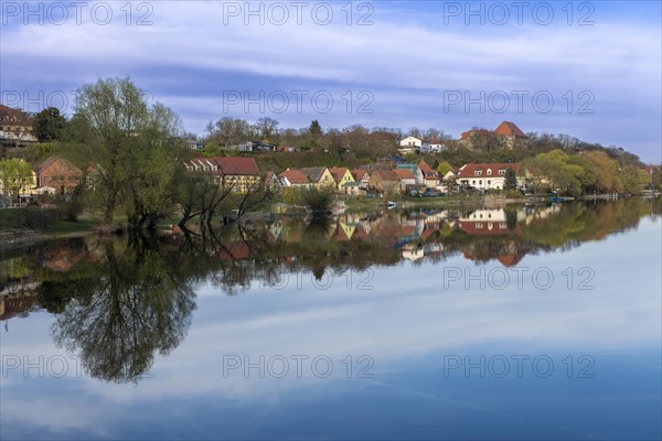 View across the Havel to the town of Havelberg, Saxony-Anhalt, Germany, Europe