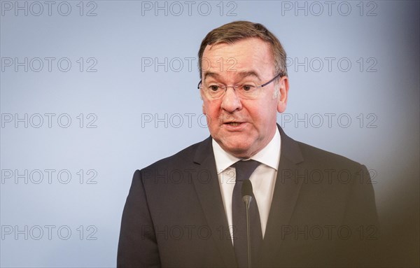 Boris Pistorius, Federal Minister of Defence, at a press conference on the structural reform of the Bundeswehr in Berlin, 4 April 2024