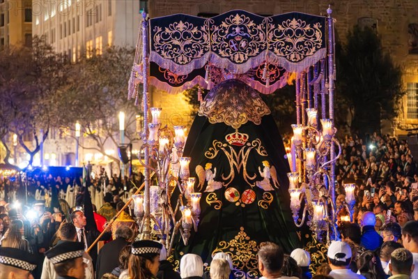 Good Friday procession in Barcelona, Spain, Europe