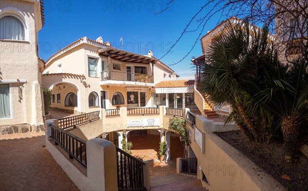 Typical buildings in the town centre, Porto Cervo, Costa Smeralda, Sardinia, Italy, Europe