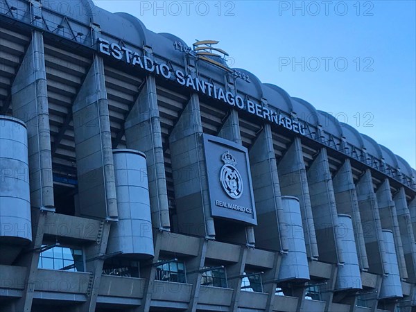 Football stadium Estadio Santiago Bernabeu, Real Madrid, Madrid, Spain, Europe