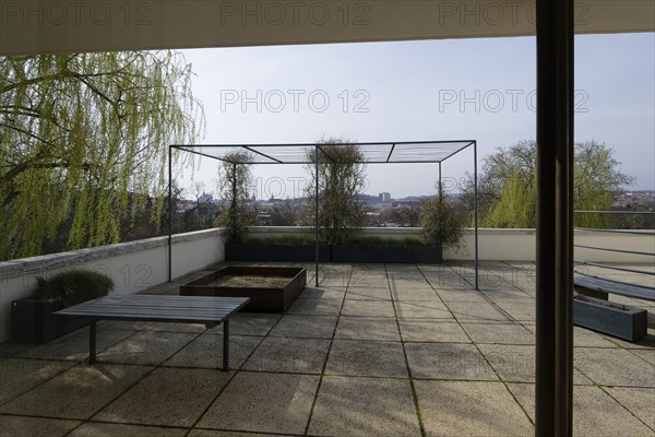 Children's terrace, Villa Tugendhat (architect Ludwig Mies van der Rohe, UNESCO World Heritage List), Brno, Jihomoravsky kraj, Czech Republic, Europe