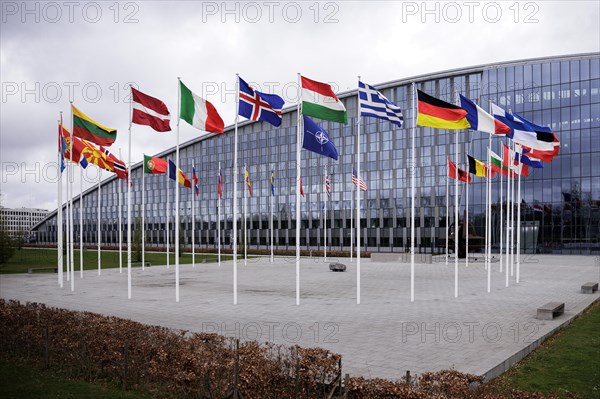 Symbolic image at the meeting of NATO foreign ministers. Brussels, 03.04.2024. Photographed on behalf of the Federal Foreign Office