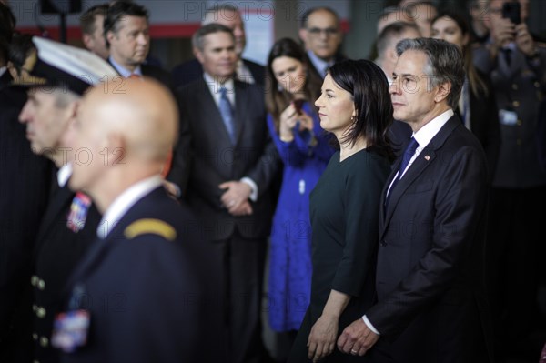 Annalena Baerbock, Federal Foreign Minister, and Antony Blinken, Secretary of State of the United States of America, photographed during the ceremony to mark the 75th anniversary of the signing of the founding document of the North Atlantic Treaty. Brussels, 04.04.2024. Photographed on behalf of the Federal Foreign Office