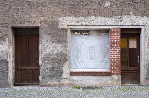 Old closed shop, Havelberg, Saxony-Anhalt, Germany, Europe