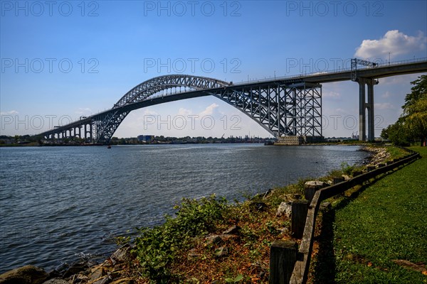 Bayonne Bridge from the Dennis P. Collins Park, Bayonne, NJ, USA, USA, North America