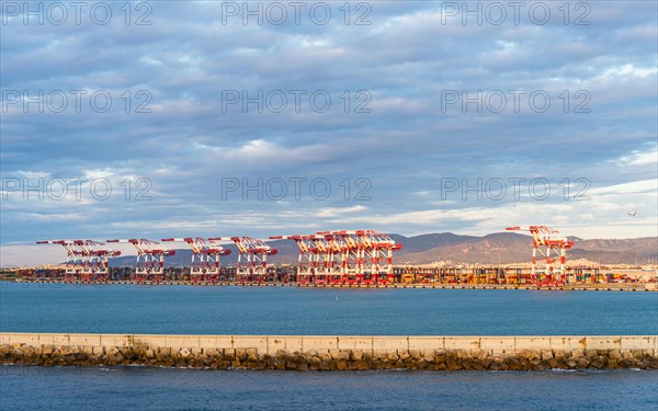 Container Port and Terminal, Barcelona, Spain, Europe