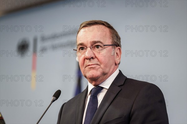 Boris Pistorius, Federal Minister of Defence, at a press conference on the structural reform of the Bundeswehr in Berlin, 4 April 2024