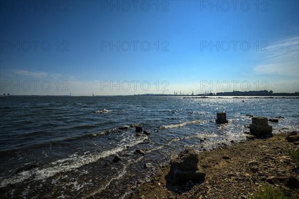 Views on New York Harbor, Manhattan and Statue of Liberty from the Liberty State Park, Jersey City, NJ, USA, USA, North America