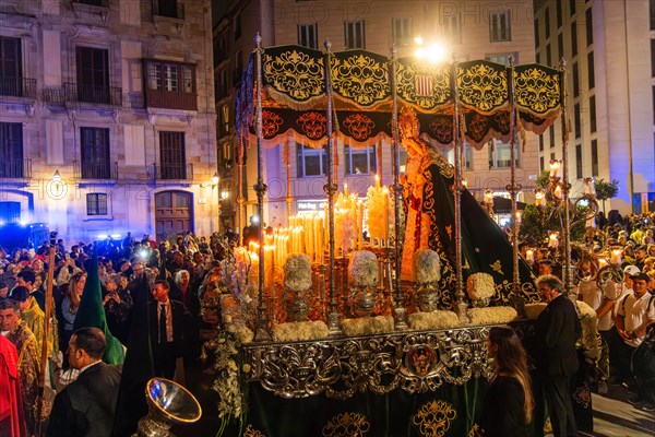 Good Friday procession in Barcelona, Spain, Europe