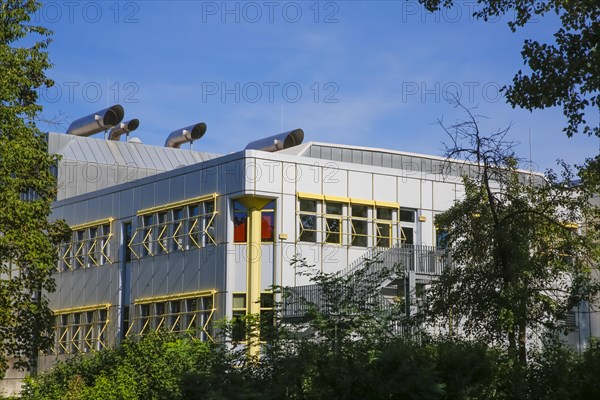 Reutlingen University, Reutlingen University, university building, windows, exhaust air ducts, modern architecture, grey facade, campus, place of learning, Reutlingen, Baden-Wuerttemberg, Germany, Europe