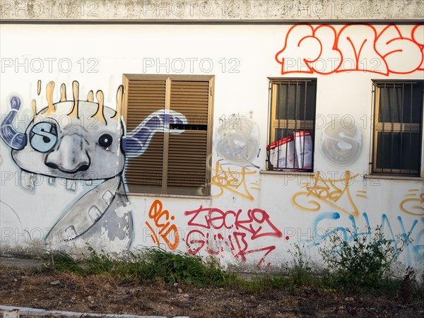 Graffiti, Olbia, Sardinia, Italy, Europe