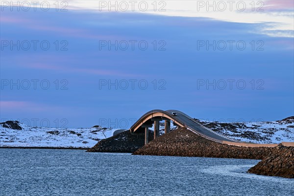 Bridge to the island of Smola, Norway, Europe