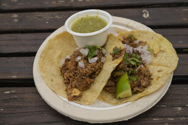 Tortilla with pulled beef