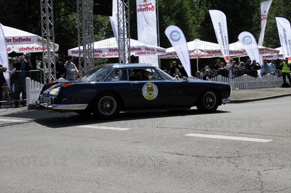 Black Citroen vintage limousine at a classic car event with spectators, SOLITUDE REVIVAL 2011, Stuttgart, Baden-Wuerttemberg, Germany, Europe