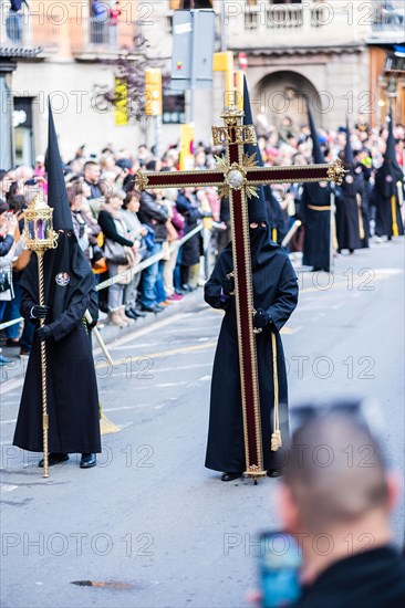 Good Friday procession in Barcelona, Spain, Europe