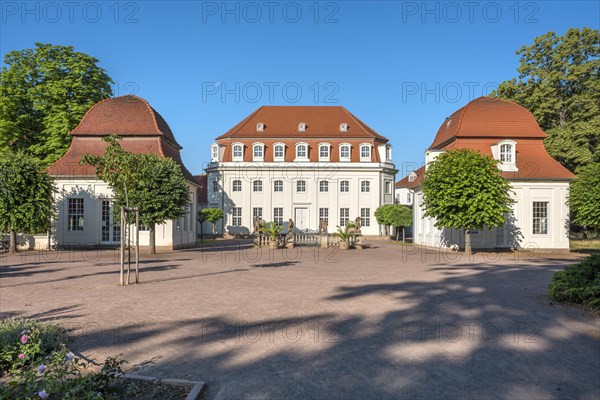 Historic spa facilities, Goethe town of Bad Lauchstaedt, Saxony-Anhalt, Germany, Europe