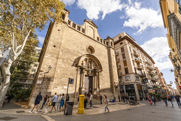 Palma de Mallorca, Spain, October 30 2023: view of amazing Iglesia de Santa Catalina, Europe