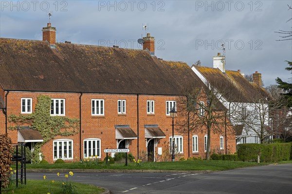 Houses, Church Close, Tiddington, Stratford upon Avon, England, United Kingdom, Europe