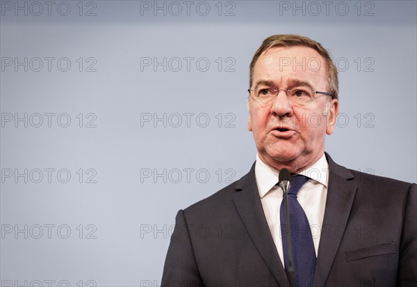 Boris Pistorius, Federal Minister of Defence, at a press conference on the structural reform of the Bundeswehr in Berlin, 4 April 2024