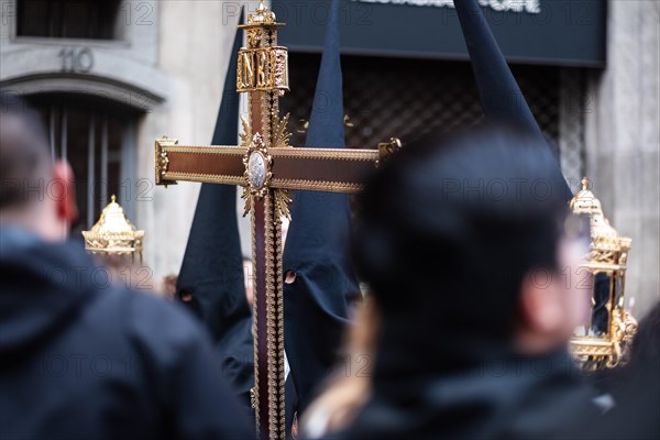 Good Friday procession in Barcelona, Spain, Europe