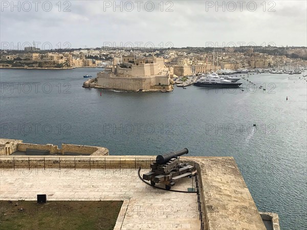 City walls and defences in Malta, Mediterranean Sea, Republic of Malta