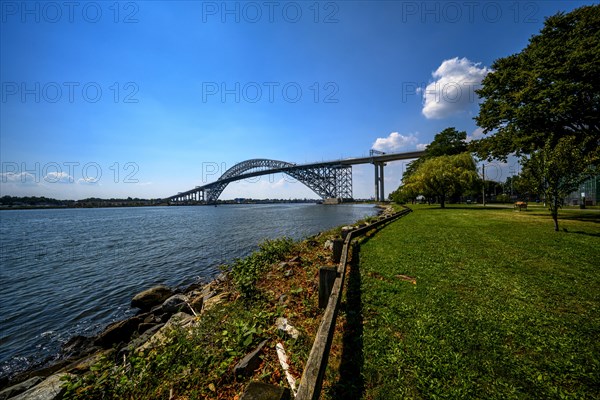 Bayonne Bridge from the Dennis P. Collins Park, Bayonne, NJ, USA, USA, North America