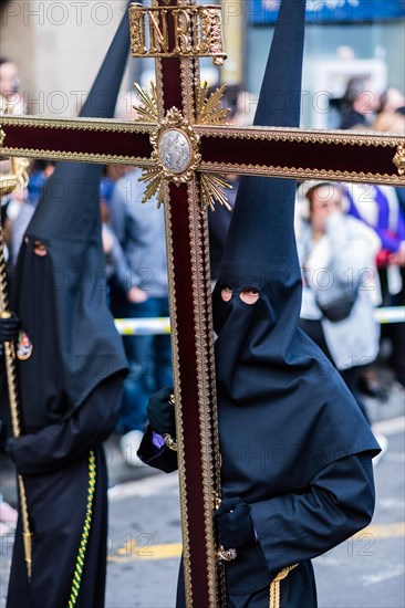 Good Friday procession in Barcelona, Spain, Europe