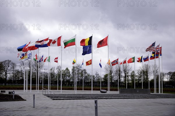 Symbolic image at the meeting of NATO foreign ministers. Brussels, 03.04.2024. Photographed on behalf of the Federal Foreign Office