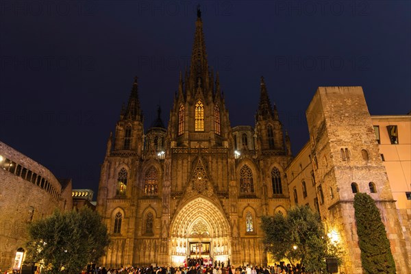 Good Friday procession in Barcelona, Spain, Europe