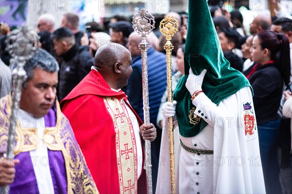 Good Friday procession in Barcelona, Spain, Europe