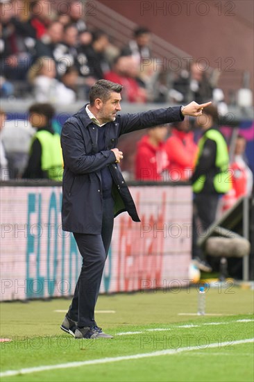 Bundesliga Eintracht Frankfurt-Union Berlin at Deutsche Bank Park in Frankfurt. Berlin's coach Nenad Bjelica. Frankfurt, Hesse, Germany, Europe