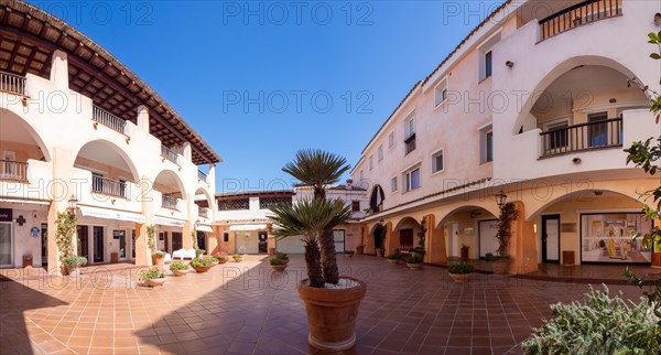 Piazetta degli archi, Porto Cervo, Costa Smeralda, Sardinia, Italy, Europe