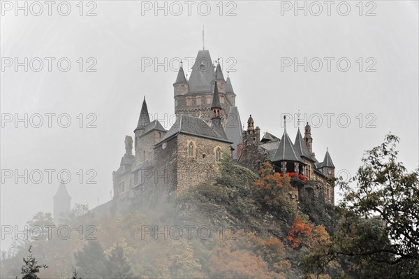 Eltz Castle in the Elz valley, hilltop castle from the 12th century, Wierschem, Eifel, medieval castle on a misty hill with autumnal trees, Speyer Cathedral, Unesco World Heritage Site, foundation stone laid around 1030, Speyer, Rhineland-Palatinate, Germany, Europe